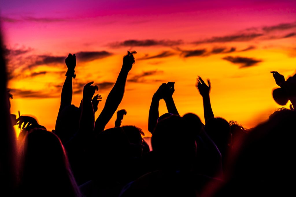 people are dancing in tulum from a luxury party
